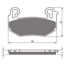 Zavorne obloge GOLDFREN 442 S33 STREET FRONT