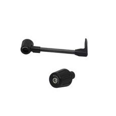Lever guard in Carbon + left end ACCOSSATO DE009 with black hose and joint right