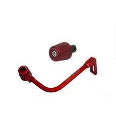 Lever guard in aluminium + left end ACCOSSATO DE004 with red hose and joint right
