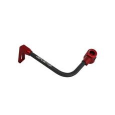 Lever guard ACCOSSATO DE002 with black hose and joint left, aluminium