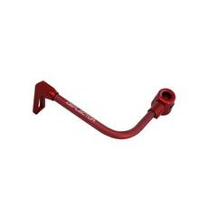 Lever guard ACCOSSATO DE002 with red hose and joint left, aluminium