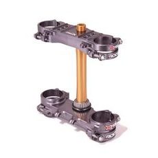 Triple clamp X-TRIG ROCS TECH 40401004 Srebrna