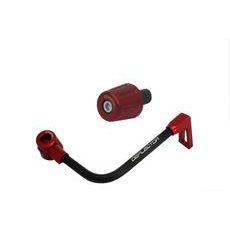 Lever guard in aluminium + left end ACCOSSATO DE004 with black hose and joint right