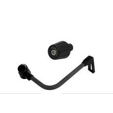Lever guard in Carbon + left end ACCOSSATO DE009 with black hose and joint right