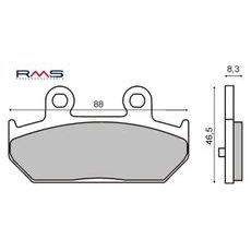 Zavorne obloge RMS 225101500 organic