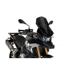 Windscreen PUIG RACING WITH SUPPORT + PROTECTION 3179F dark smoke