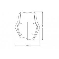 Windscreen PUIG TOURING 3769F dark smoke