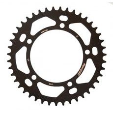 Rear ALU sprocket SUPERSPROX RAL-1793:43-BLK črna 43T, 520