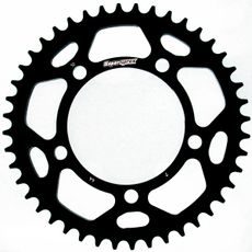 Rear ALU sprocket SUPERSPROX RAL-7:44-BLK črna 44T, 525