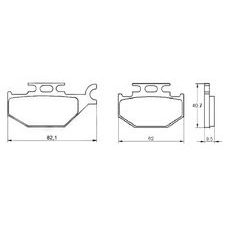 Zavorne obloge ACCOSSATO AGPA113 OR