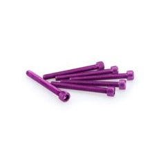 Screws PUIG ANODIZED 0446L violet M6 x 55mm (6pcs)