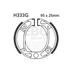 Brake shoe set EBC H333G grooved includings springs