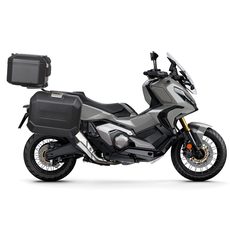 Komplet aluminijastih kovčkov z nosilci in ploščo SHAD TERRA BLACK, 48L zadnji kovček in 36L stranski kovčki SHAD HONDA X-ADV 750
