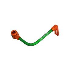 Lever guard ACCOSSATO DE001 with green hose and joint right, aluminium