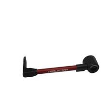 Lever guard ACCOSSATO DE002 with red hose and joint left, aluminium