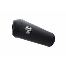 Universal racing silencer GPR GHISA CAFÉ RACER CAFE.RACE.2 Matte Black