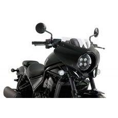 Semifairing PUIG MIRAGE 21460W clear gloss black housing