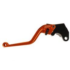 Clutch Lever ACCOSSATO ESS248 fixed CNC-worked aluminium, orange