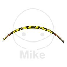 Wheel rim sticker JMT racing yellow