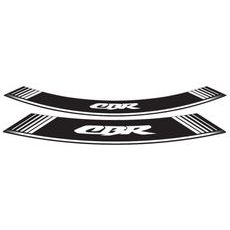 Rim strip PUIG CBR 5524B bela set of 8 rim strips