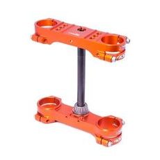 Triple clamp X-TRIG ROCS TECH 40504000 Oranžna