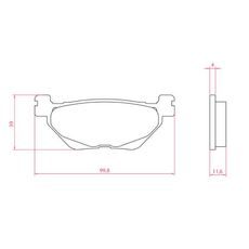 Zavorne obloge RMS 225103820 organic