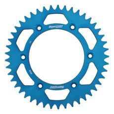 Aluminijasti zadnji verižnik (zobnik) SUPERSPROX RAL-8000:45-BLU moder 45T, 520