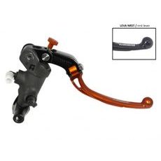 Radial brake master cylinder ACCOSSATO PC008 PRS 19 x 17-18-19 with folding lever,orange