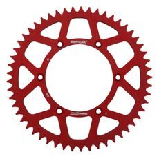 Aluminijasti zadnji verižnik (zobnik) SUPERSPROX RAL-808:53-RED rdeč 53T, 520