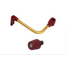 Lever guard in aluminium + right end ACCOSSATO DE005 with gold hose and joint levi