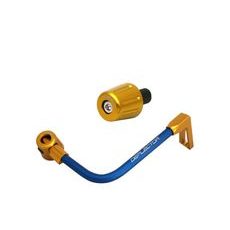 Lever guard in aluminium + left end ACCOSSATO DE004 with blue hose and joint right