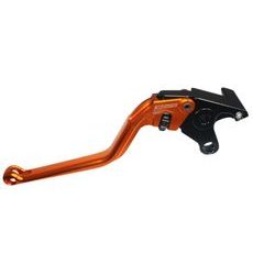 Clutch Lever ACCOSSATO ESS031 fixed CNC-worked aluminium, orange