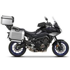 Komplet aluminijastih kovčkov z nosilci in ploščo SHAD TERRA, 48L zadnji kovček in 36L stranski kovčki SHAD YAMAHA MT-09 Tracer / Tracer 900