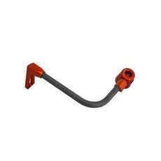 Lever guard ACCOSSATO DE007 with black hose and joint left, carbon