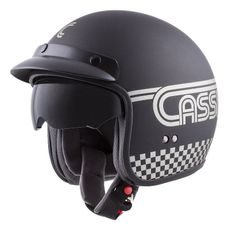 Jet čelada CASSIDA OXYGEN RONDO black matt / silver XS