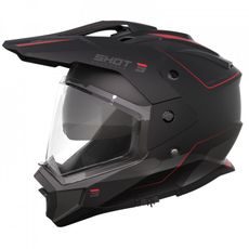Helmet SHOT TREK MAX VISION RALLY A06-21OE-B03-11 black / red matt XL
