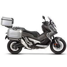 Komplet aluminijastih kovčkov z nosilci in ploščo SHAD TERRA, 37L zadnji kovček in 36L stranski kovčki SHAD HONDA X-ADV 750
