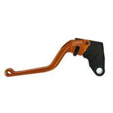 Clutch Lever ACCOSSATO ESK828 fixed CNC-worked aluminium, orange
