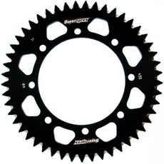 Rear ALU sprocket SUPERSPROX RAL-455:49-BLK črna 49T, 420