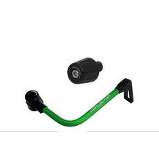 Lever guard in aluminium + left end ACCOSSATO DE004 with green hose and joint right