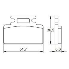 Zavorne obloge ACCOSSATO AGPA168 OR