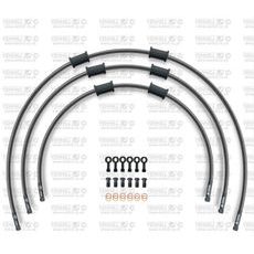 STANDARD Front brake hose kit Venhill POWERHOSEPLUS HON-10032FB-CB (3 cevi v kompletu) Carbon hoses, black fittings