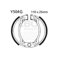 Brake shoe set EBC Y504G grooved includings springs