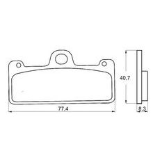 Zavorne obloge ACCOSSATO AGPA128 EV2