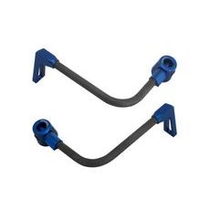 Lever guard ACCOSSATO DE008 with black hose and joint right + left, carbon