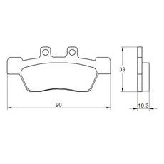 Zavorne obloge ACCOSSATO AGPA183 OR