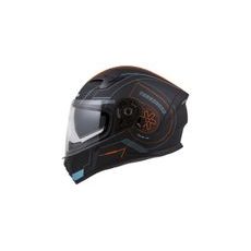 Integralna čelada CASSIDA INTEGRAL 3.0 TURBOHEAD black matt/ orange/ blue (gulf style) M