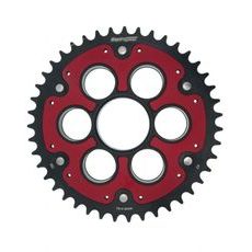 Rear sprocket STEALTH with alloy disc SUPERSPROX RSA-755:43-RED Rdeč 43T, 520