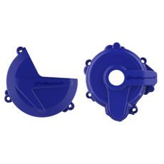 Clutch and ignition cover protector kit POLISPORT 91005 Modra