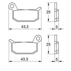 Zavorne obloge ACCOSSATO AGPA159 OR